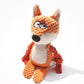 Nana Petit Fox Squeaky Dog Toys for Small & Medium Dogs – Plush Chew Toy, Interactive Puppy Teething Toys for Aggressive Chewers, Cute Stuffed Animal for Play, Training & Indoor Fun