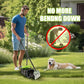 Pooper Scooper Swivel Bin & Rake Kit with 35 Bags – 46" Long Handle Heavy Duty Dog Poop Scooper with Bag Attachment, Yard Pet Waste Cleanup Tool for Large Medium Small Dogs