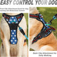 BARKBAY No Pull Dog Harness Front Clip Heavy Duty Reflective Easy Control Handle for Large Dog Walking(Star,M)
