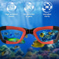 Kids Swim Goggles, Swimming Goggles for Kids Toddlers 3-14 with Swim Cap, Nose Clip, Nose Bridge, Ear Plugs