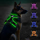 Taglory Light Up Dog Harness, Rechargeable No Pull Dog Vest with 3 Lightning Modes, Reflective Dog Harness with 2 Leash Clips & 4 Adjustable Slide Strips for Large Dogs, Turquoise-Green, XL