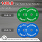 Colored Olympic Weight Plates, 2-inch Rubber Bumper Plate Set for Home Gym Barbell Weight Lifting and Strength Training