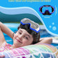 W WSTOO Kids Swim Goggles with Nose Cover,Snorkel Diving Swimming Mask for Youth 5-15,HD 3-Window Wide Vision Anti-Shattered Lens Anti-Fog&Leak