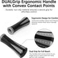 Muscle Roller Stick for Athletes - Deep Tissue Fascia Blaster & Roller Massager for Myofascial Pain Relief - Handheld Physical Therapy & Recovery Tool(Gray black-18 inch)