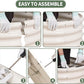 1MORE Galvanized Raised Garden Bed- Planter Garden Boxes Outdoor, Raised Beds for Gardening, 8x2x1ft Metal Garden Bed Kit for Vegetables Flower, Planter Raised Beds with Protective Tape & Tools.White