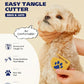Healing Slicker Brush & Matt Splitter – Gentle Detangling & Shedding Control for Dogs & Cats, 306 Bristles, One-Touch Hair Removal & Safe Dematting Blade for Tangle-Free Grooming