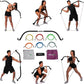 Lite Gorilla Bow Portable Home Gym Resistance Bands and Bar System for Travel, Fitness, Weightlifting and Exercise Kit, Full Body Workout Equipment Set