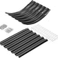 Land Guard Galvanized Metal Raised Garden Bed Kit, 8x4x1.5ft Large Planter Boxes Outdoor, Oval Gardening Box, Patio Garden Planter Box for Vegetables (Grey)