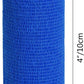 TOBWOLF 12PCS Self Adhesive Bandage, 4" x5yd / 10cmx4.5m Elastic Cohesive Bandage Wrap Athletic Gauze Roll, Non Woven Bandage Tape for Wrist Ankle Knee Leg Sprains Swelling - Navy Blue