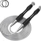 High Speed Jump Rope for Adults Men Women, Double Under Jumping Ropes for Workout Fitness Professional Training Boxing, Weighted Skipping Workout with Tang-free Cable, Stainless Steel Handle with Removable Counterweight Rob