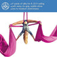 Aerial Silks Starter Kit - Durable 9 Yards of Aerial Yoga Hammock with Hardware & Guide - Aerial Swing for Acrobatic Flying Yoga & All Levels (Aerial Rigging Point Up to 13ft)