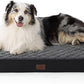 Bedsure Orthopedic Dog Bed for Extra Large Dogs and Crate - Thick Memory Foam Pet Mattress with Removable Washable Cover and Egg Crate Foam, Suitable for Pet Up to 100 lbs, XL 41x29x4 Inches, Black