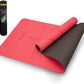 Robust Non-Slip Yoga Mat with Strap, 1/4" Thick TPE Eco-Friendly Workout Mat for Yoga with Position Lines and Texture Surface, Gym Mat for Women, Men, Pilates and Exercises Anti-Tear Sweat-Proof Exercise Mat
