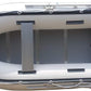 Newport 10ft 6in Newport Model Inflatable Dinghy Boat Transom Sport Tender - 5 Person - 15HP USCG Rated, White/Gray