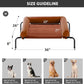 RRPETHOME Large Elevated Cooling Dog Bed, Raised Dog Cot Beds for Large Dogs, Elevated Outdoor Pet Cot, Chew Proof Portable Cooling Pet Cot with Skid-Resistant Feet and Breathable Mesh