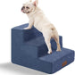 GGIB Dog Stairs for Small Dogs Cats Non-Slip Dog Steps for High Bed Pet Stairs for Sofa Couch Pet Ramp Pet Steps with Removable Washable Cover, 13" H, 3-Step