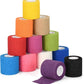 Self Adhesive Bandage Wraps 2 Inch x 5 Yards Athletic Tape Elastic Bandage Wrap for Wrist Ankle Finger Sports Tape Pet Vet Wrap for Dogs Breathable Cohesive Bandage, 12 Pack