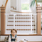 Cumbor 29.7-48" Baby Gate for Stairs, Mom's Choice Awards Winner-Dog Gates for Doorways, Auto Close Safety Pet Gate for Dogs Indoor, Easy Install Pressure Mounted Child Gate with Walk Thru Door, White