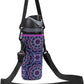 Neoprene Water Bottle Carrier Bag with Adjustable Shoulder Strap for Owala 24 OZ Tumbler, Insulated Water Bottle Cover for Owala FreeSip Insulated Water Bottle (Mandala, 24 OZ)