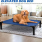 Heeyoo Elevated Dog Bed, Cooling Raised Pet Cot with Chew Proof Washable Breathable Mesh and Metal Frame, Portable Dog Cot Bed with No-Slip Feet for Outdoor or Indoor Use