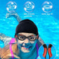 Kids Swim Goggles, Swimming Goggles for Kids Toddlers 3-14 with Swim Cap, Nose Clip, Nose Bridge, Ear Plugs