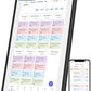 21.5 Inch Digital Calendar, Electronic Chore Chart, Smart Weekly and Monthly Planner 1920 * 1080P IPS Touchscreen Wall and Desk Calendar for Family Schedules, Black