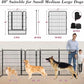 Dog Playpen 40 inch 20 Panels Indoor Outdoor Dog Pen for Large/Medium/Small Dogs Heavy Duty Metal Dog Fence Outdoor for Yard, Puppy Playpen with Door Portable Pet Fence for RV Camping Yard