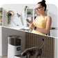 WOPET 6L Automatic Cat Feeder, WiFi Automatic Dog Feeder with APP Control for Remote Feeding, Cat Food Dispenser with Low Food Sensor and Voice Recorder, Up to 15 Meals Per Day