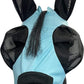 Horse Mesh Fly Mask with Ears, Soft Lycra Mesh Mask Anti-UV with Ears Pacific Blue, Full