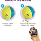Outward Hound by Nina Ottosson Treat Tumble Interactive Puzzle Ball Dog Toy, Level 1 Beginner, Blue, Small (4.75" Diameter)