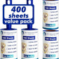 Lint Rollers for Pet Hair Extra Sticky, 400 Sheets (2 Rollers + 2 Refill) Mega Value Set, Portable Pet Lint Remover for Clothes, Furniture, Carpet, Dog & Cat Hair Removal