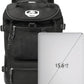 Kalesi Gym Duffle Bag Backpack 4-Way Waterproof with Shoes Compartment for travel Sport Hiking laptop (Black)