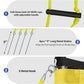 Portable Outdoor Volleyball Net Set System for Backyard Beach with Heavy Duty Poles, Durable Net, PU Volleyball & Pump, Carry Bag