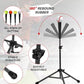 Gonex Baseball Softball Practice Hitting Batting Tripod Stand Rubber Tee Collapsible Portable with Carrying Bag