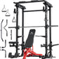 MAJOR FITNESS Drone3 Smith Machine, All-in-One Home Gym Power Rack with Cable Crossover, Pull-Up Bars, T-Bar & Squat Station, Heavy-Duty Full-Body Workout for Strength Training