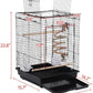 Yaheetech Open Play Top Travel Bird Cage for Conure Sun Parakeet Green Cheek Conure Lovebird Budgie Finch Canary, Small-Size Travel Portable