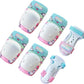 Simply Kids Knee and Elbow Pads with Wrist Guards, HardSoft Pad Tech. - CPSIA Certified Protective Gear Set - Inline Roller Skate Skateboard Bike Knee Pads for Kids Child Girls Boys Toddler Youth