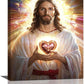 Christian Jesus Wall Art Religion Canvas Wall Decor Prints Framed Painting Jesus Pictures Gifts Artwork for Bathroom Living Dining Church 16"x20"