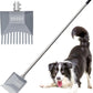 Heavy Duty Pooper Scooper 66in Spring Steel Scoop Long Stainless Steel Handle Dog Pooper Scooper for Large Dogs Outdoor Pet Waste Removal Shovel