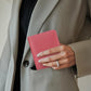 ALLIVE Passport Holder for Travel Women Men,Genuine Leather Passport Cover Wallet,Travel Must Haves Airport Essentials Travel Gifts Pink