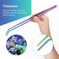 4 in 1 Quarium Aquascape Tools Kits, Anti-Rust Stainless Steel Aquatic Plant Aquascaping Tweezers, Scissors, Spatula for Aquarium Tank Cleaning Fish Tank Aquascape Tools Sets