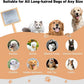 Dog Slicker Brush for Shedding and Grooming Medium or Long Haired Cats, Extra Long & Soft Pin Slicker Brush for Removes Loose Hair, Tangles, Knots, Undercoat, Free Pet Comb, Large, Oak
