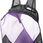 Harrison Howard CareMaster Horse Fly Mask Half Face with Ears Black/Purple Retro Large Full Size