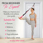 10-Loop Yoga Strap with Door Anchor – Stretch Strap for Flexibility, Deep Stretching, and Improved Balance – Perfect Yoga Accessory for All Fitness Levels