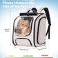 Pecute Cat Backpack Carrier, Large Space Cat Bubble Backpack, Breathable Cat Carrier, Shaded Dog Backpack Carrier, Ergonomic 3D Design for Travel, Hiking, Suitable for Shopping, and Vet, Khaki