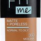 Maybelline New York Fit Me Matte + Poreless Liquid Foundation, Pouch Format, 360 Mocha, 1.3 Ounce