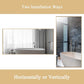 30x48 Inch Orange Gold Bathroom Mirror for Wall, Aluminum Frame Rectangle Rectangular Vanity Mirror, Modern Large for Bedroom, Living Room, Horizontal or Vertical