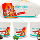 100 Pet Wipes (8x8'' Unscented) - 100 Ear Wipes (Coconut) - 50 Dental Wipes (Mint Infused) for Dogs & Cats, 250 Wipes, Alcohol-Free, Safe & Gentle- Great Value Bundle, Pet Care