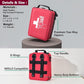 First Aid Kit, Professional Trauma First Aid Kit with Labelled Compartments Molle System for Car, Hiking, Backpacking, Camping, Traveling, and Cycling