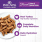 Wellness Complete Health Sliced Adult Wet Cat Food, Natural, Protein-Rich, Grain Free, 5.5 Ounce, 24 Pack, (Turkey & Salmon Entrée)